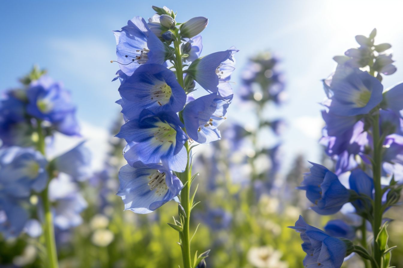 Delphinium Flowers 