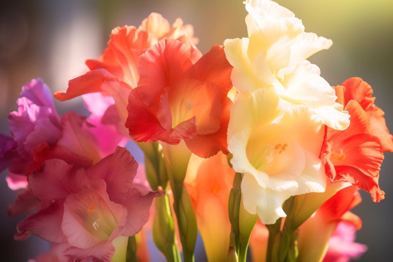 Gladiolus Flowers 
