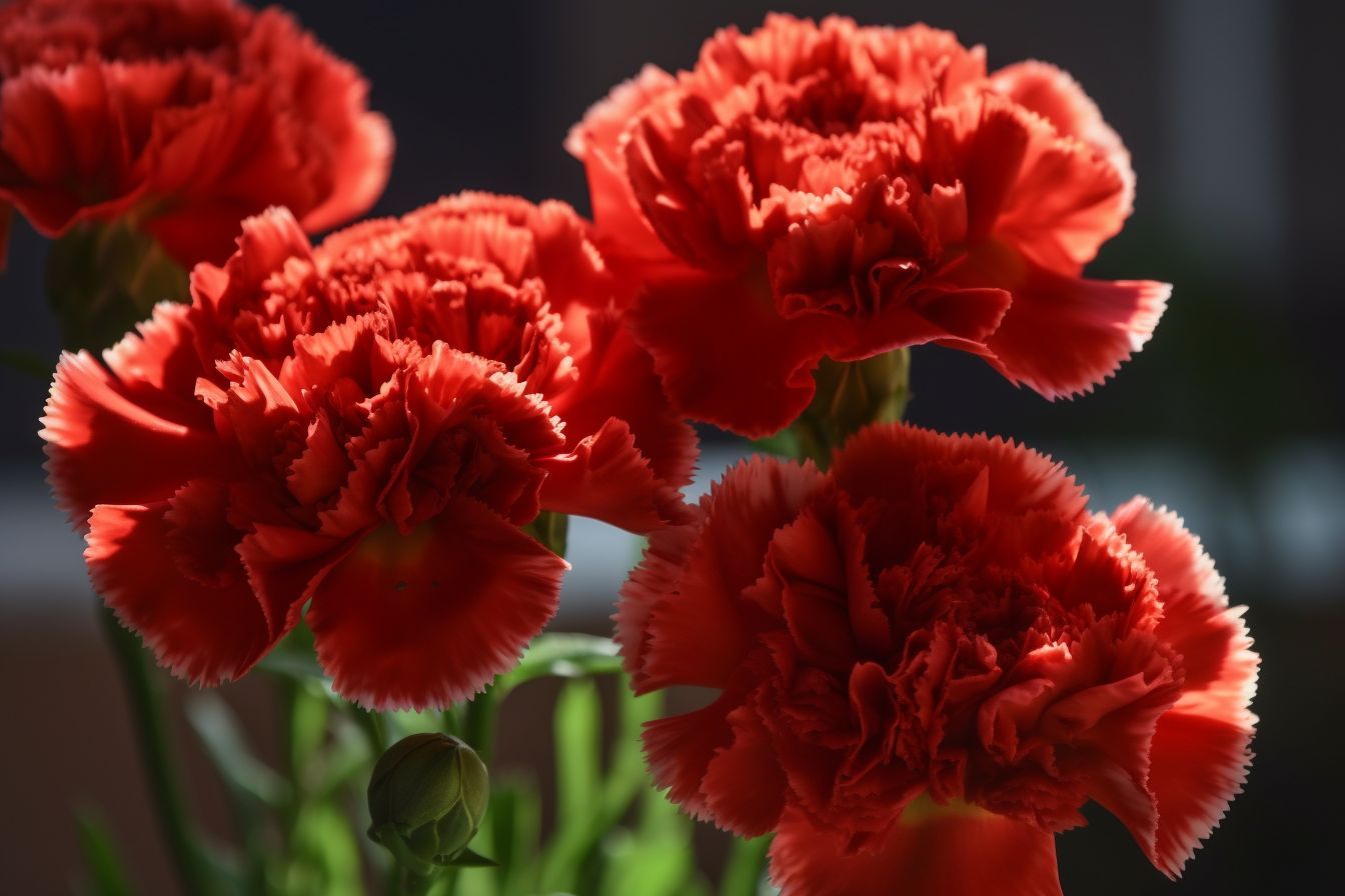 Red Carnations Flowers