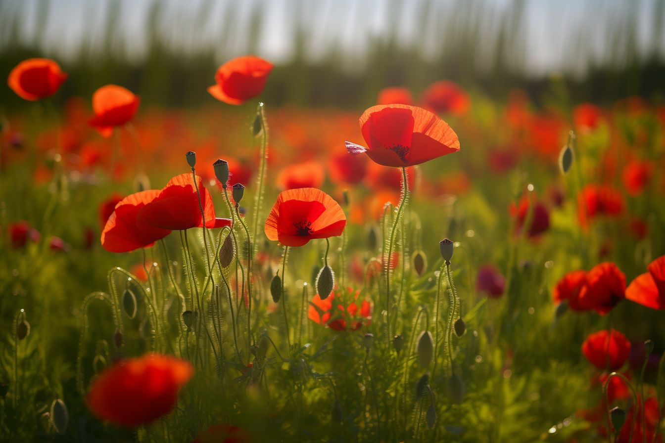 Red Poppy Flowers 