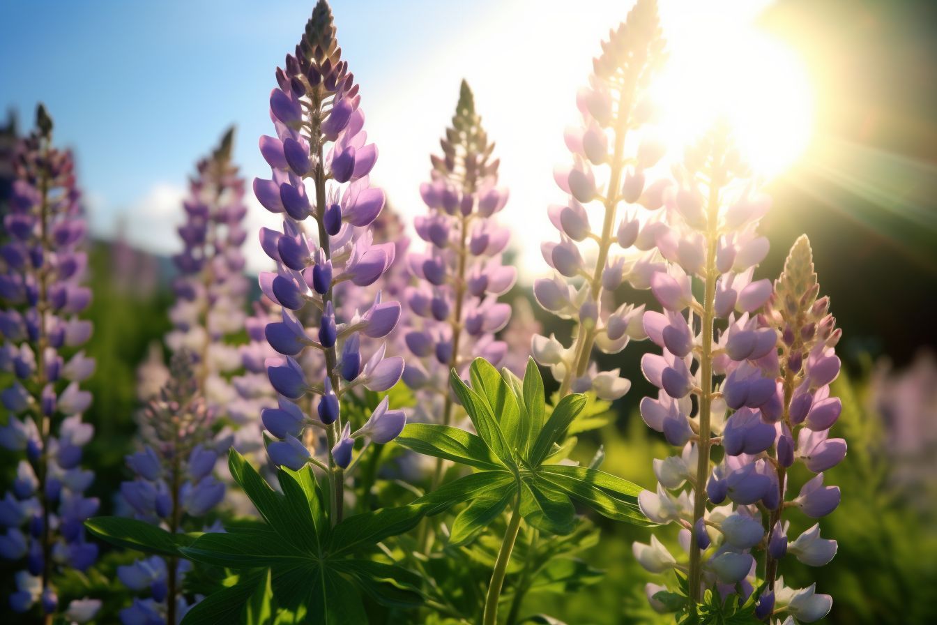 Sundial Lupine Flowers