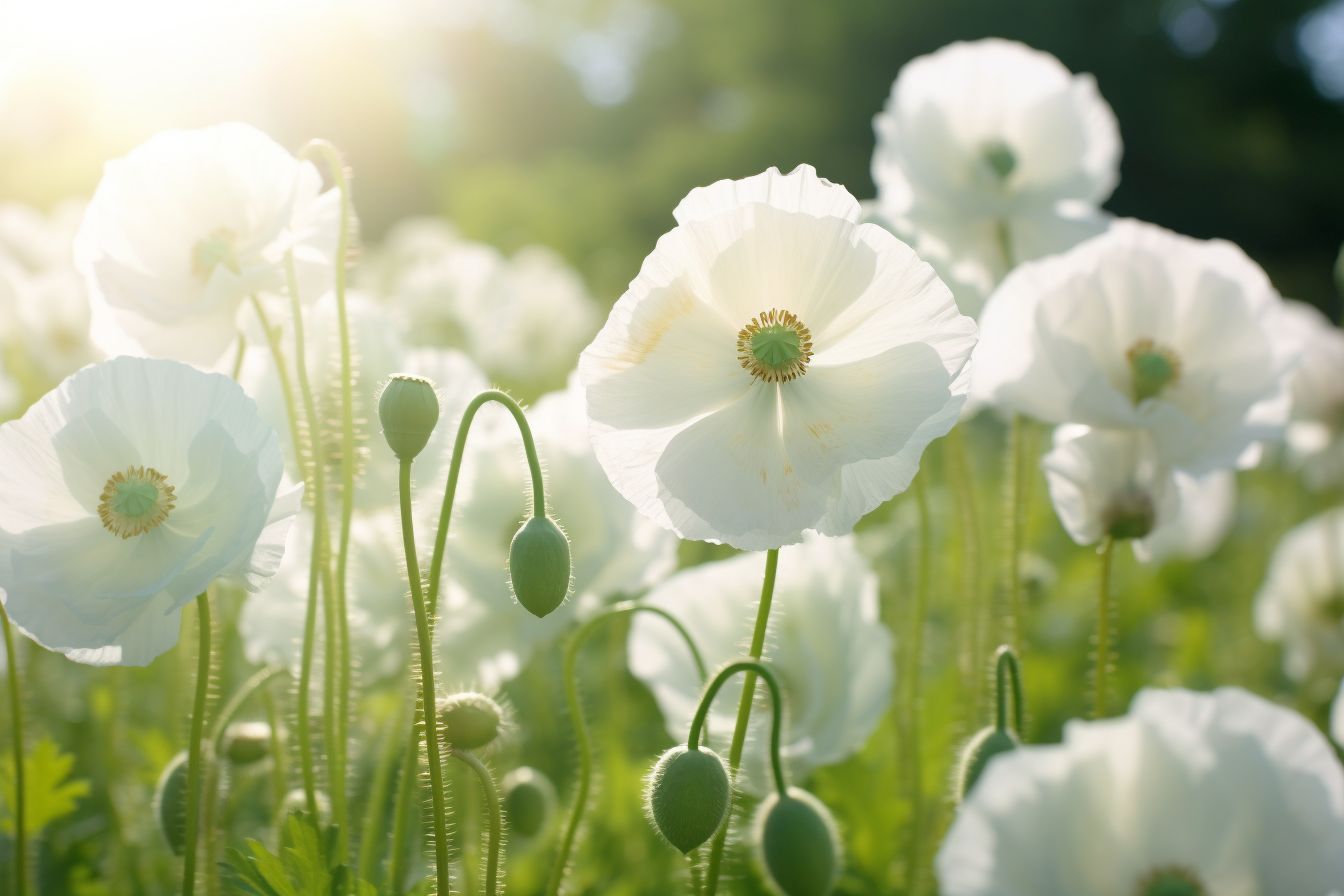 White Poppy Flowers