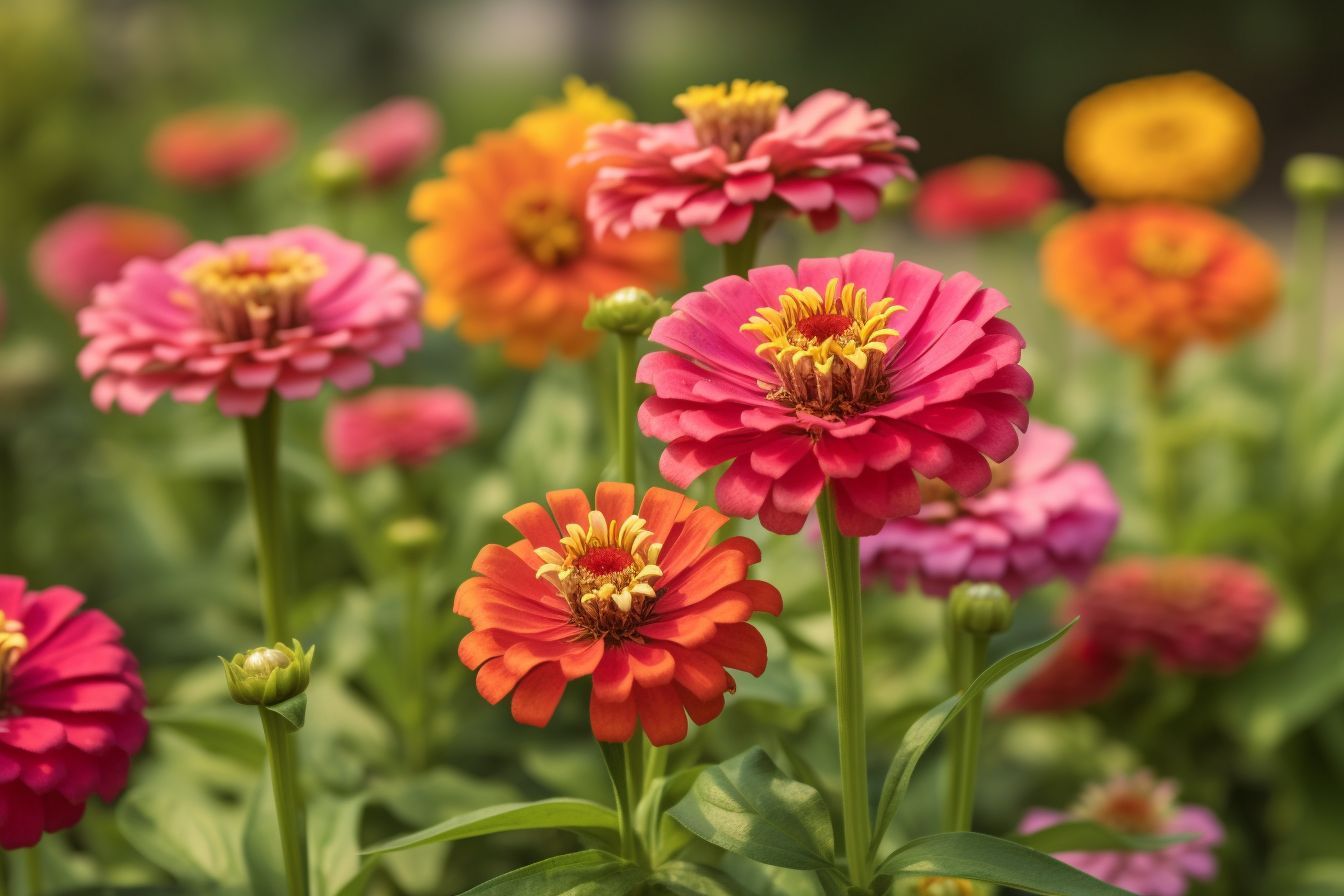 Zinnia Flowers 
