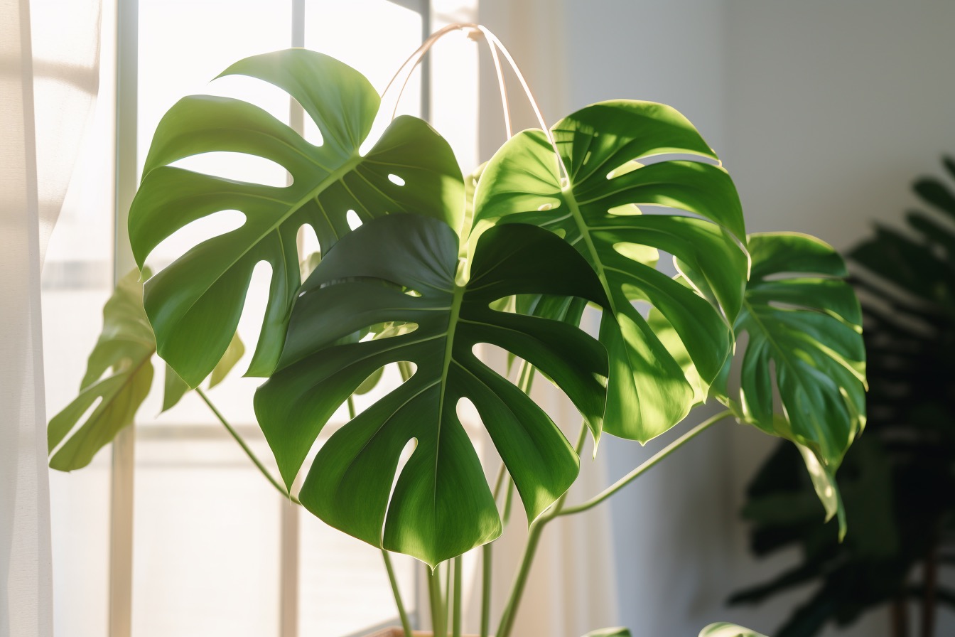 Monstera Borsigiana leaves