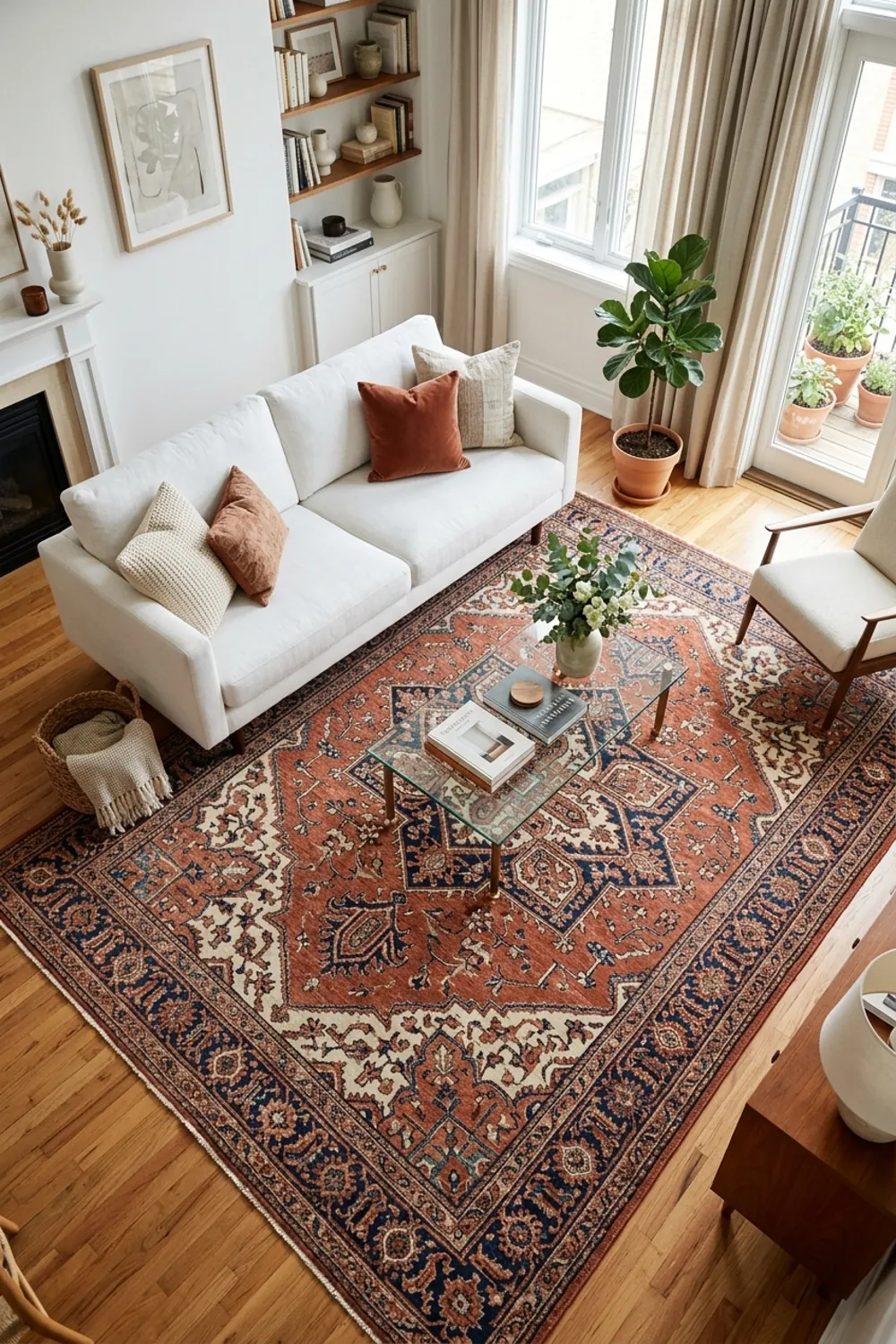 A Grounding Terracotta Area Rug