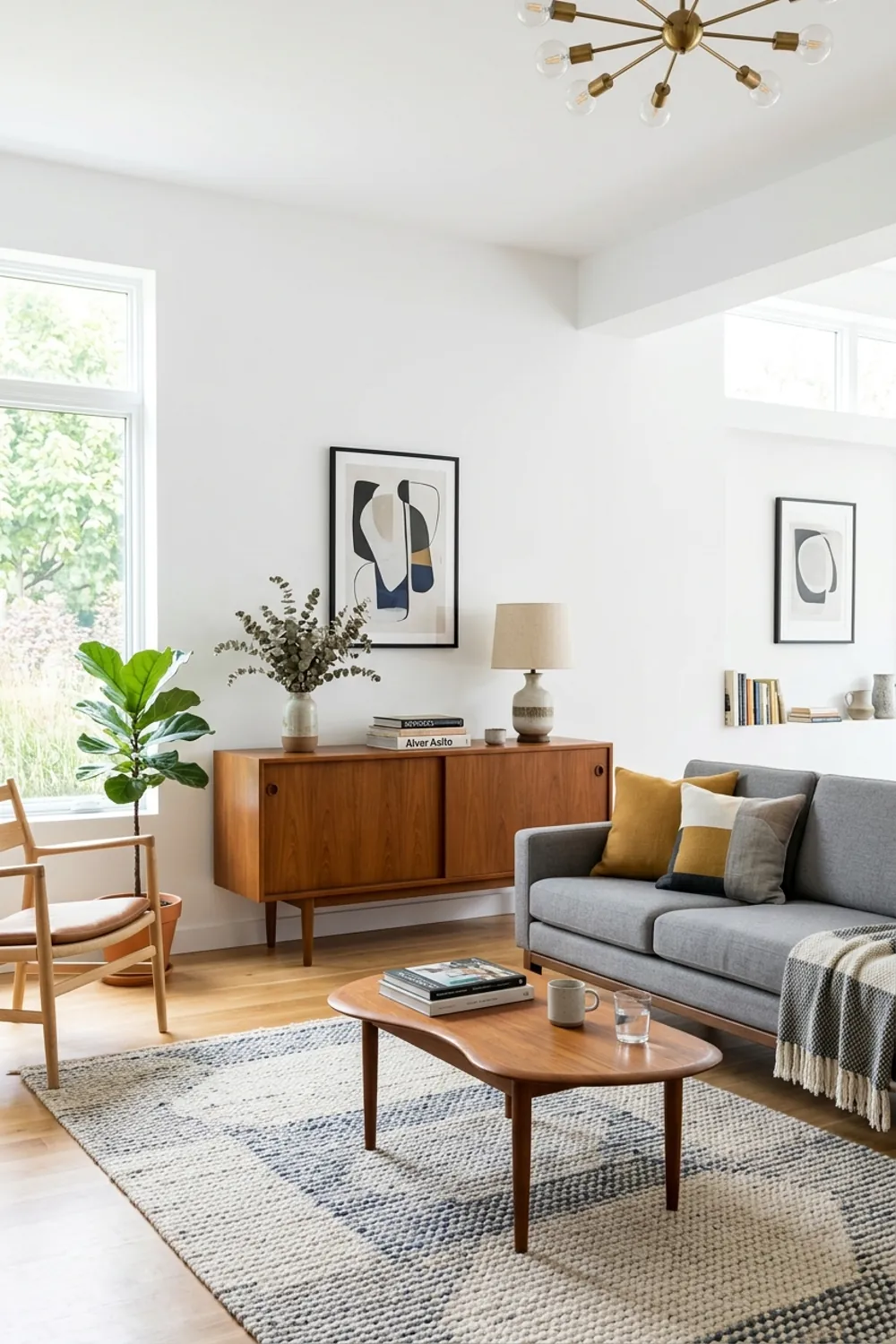 Airy and Bright with White Walls