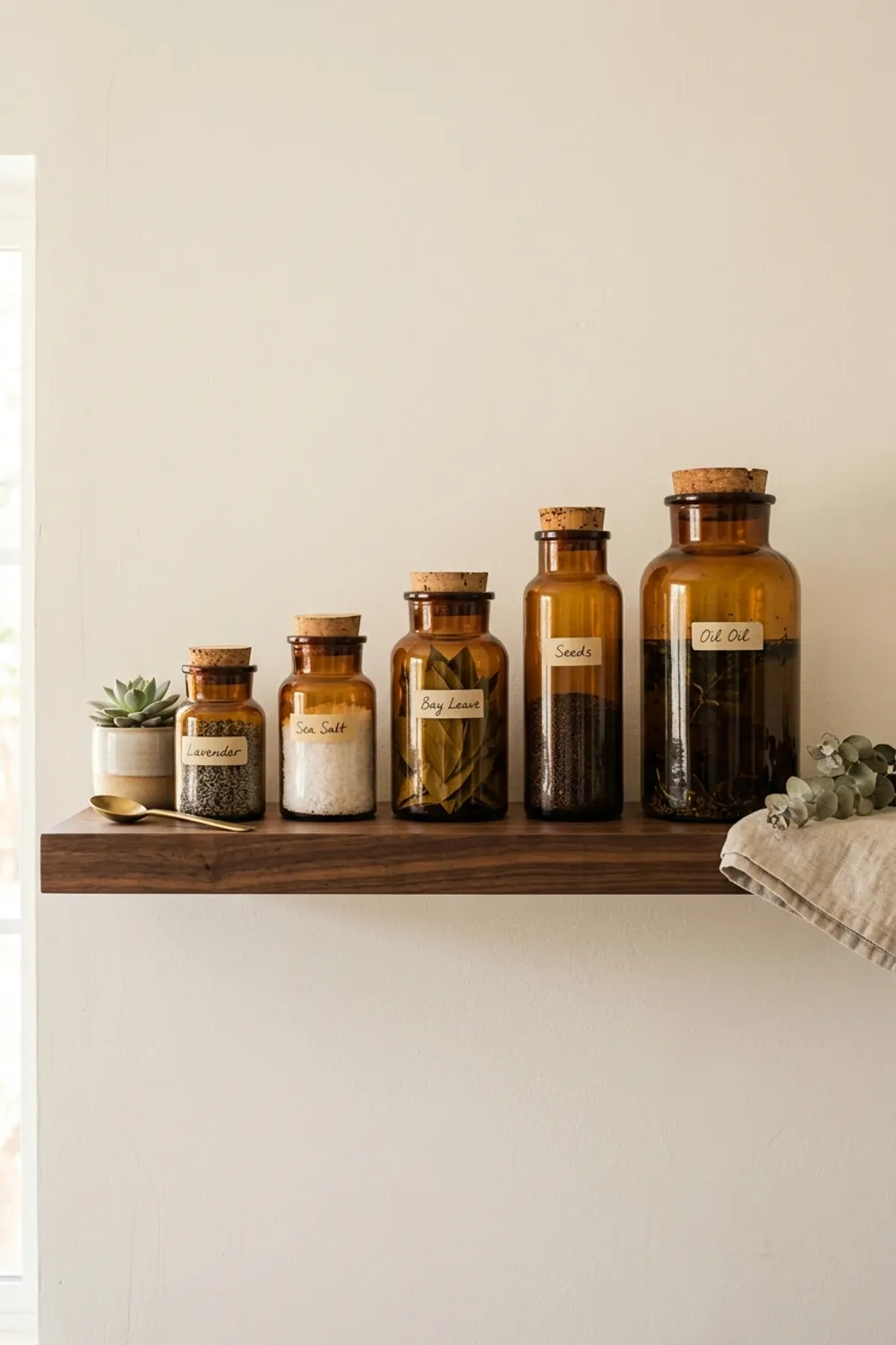 Apothecary Jar Collection Display