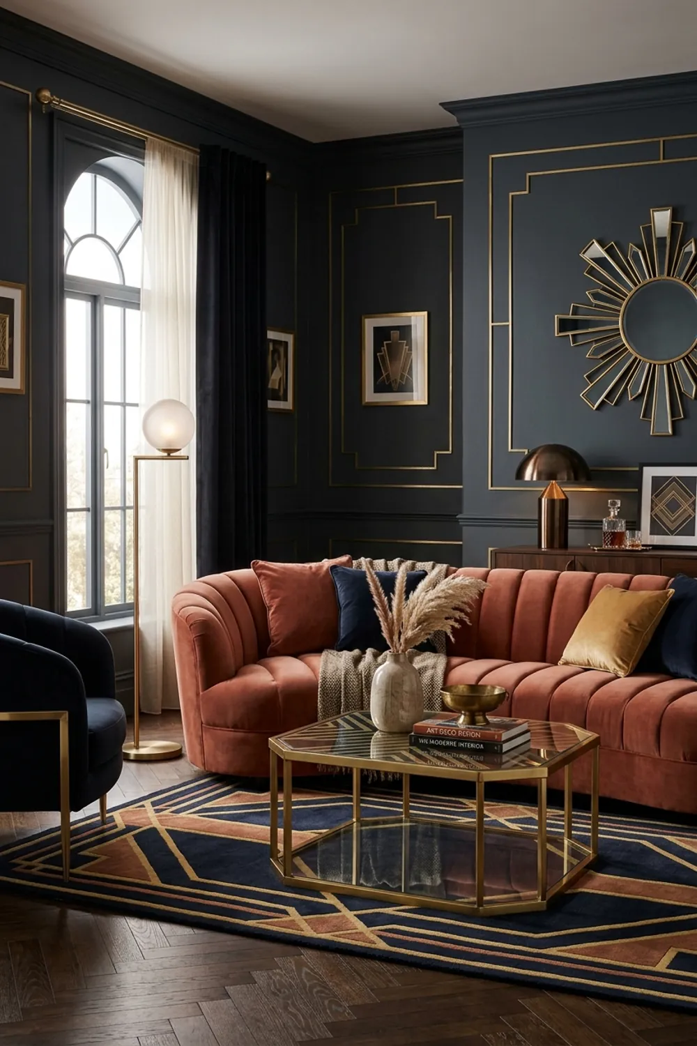 Art Deco Glamour with Terracotta