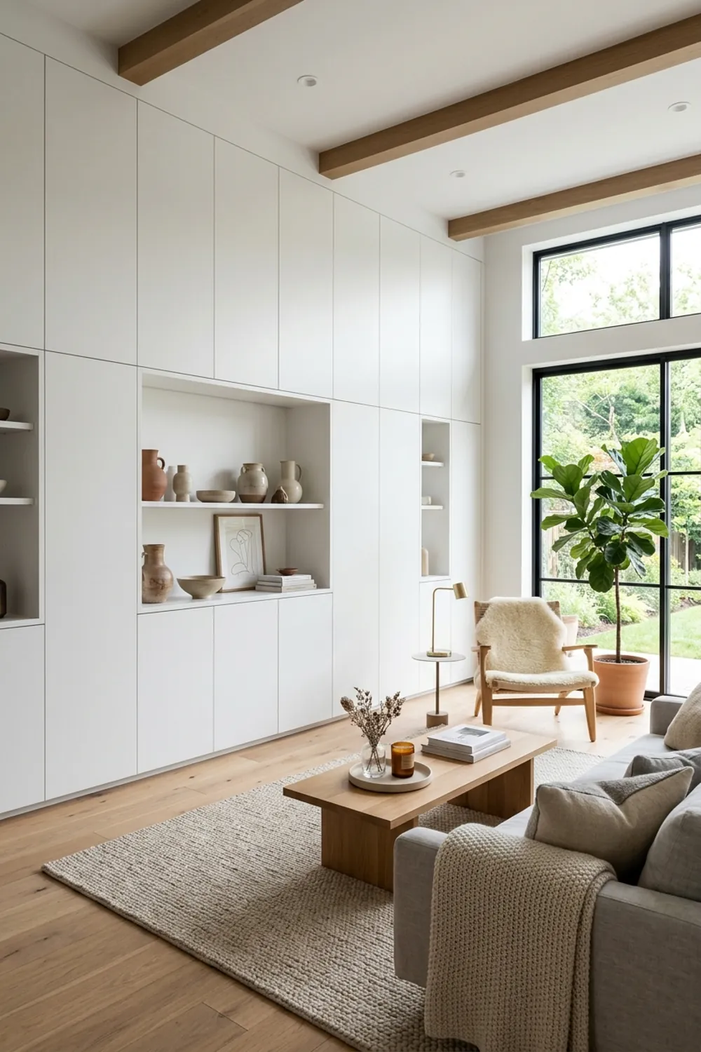 Built In Storage for a Seamless Look