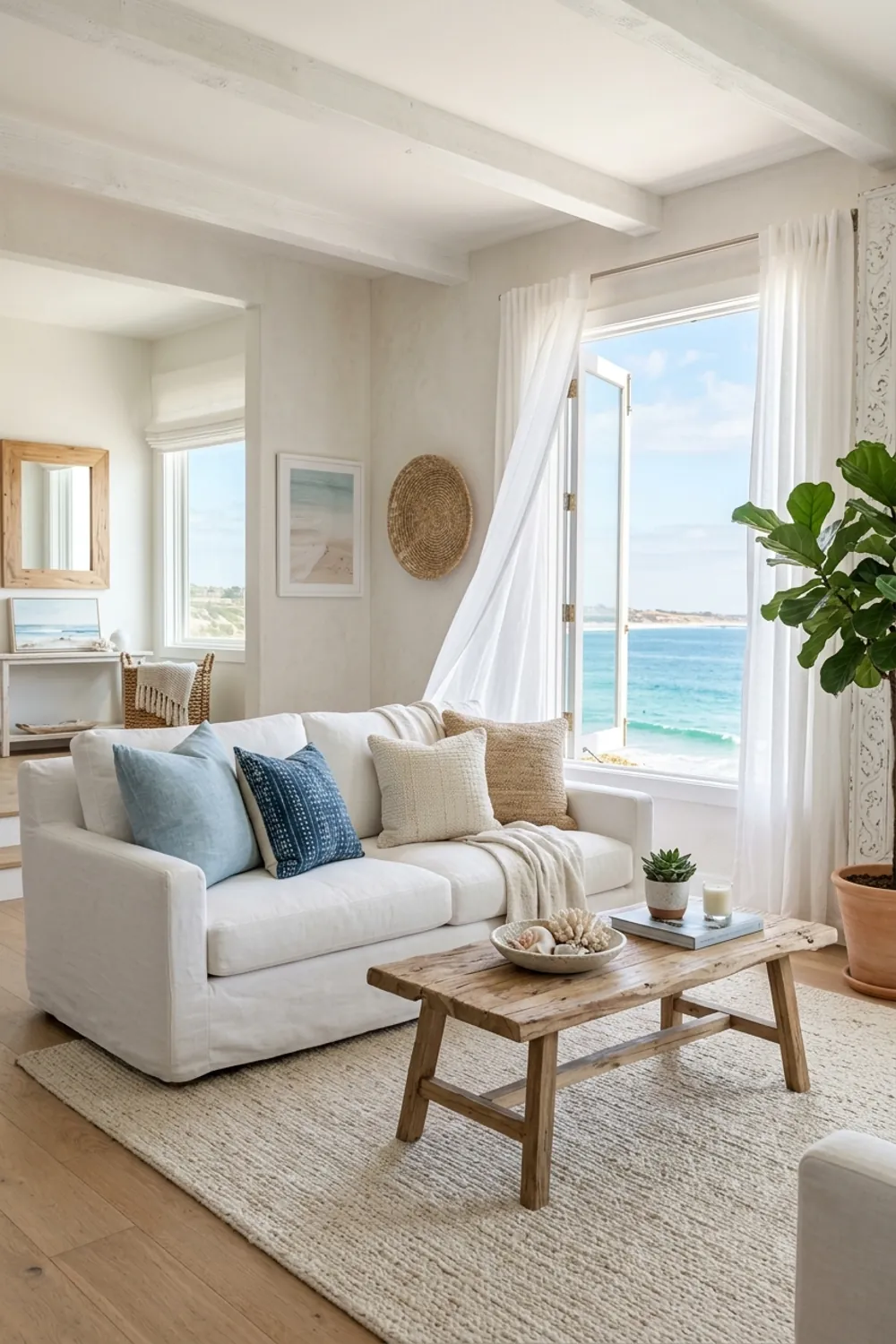 Coastal Boho with Light Woods