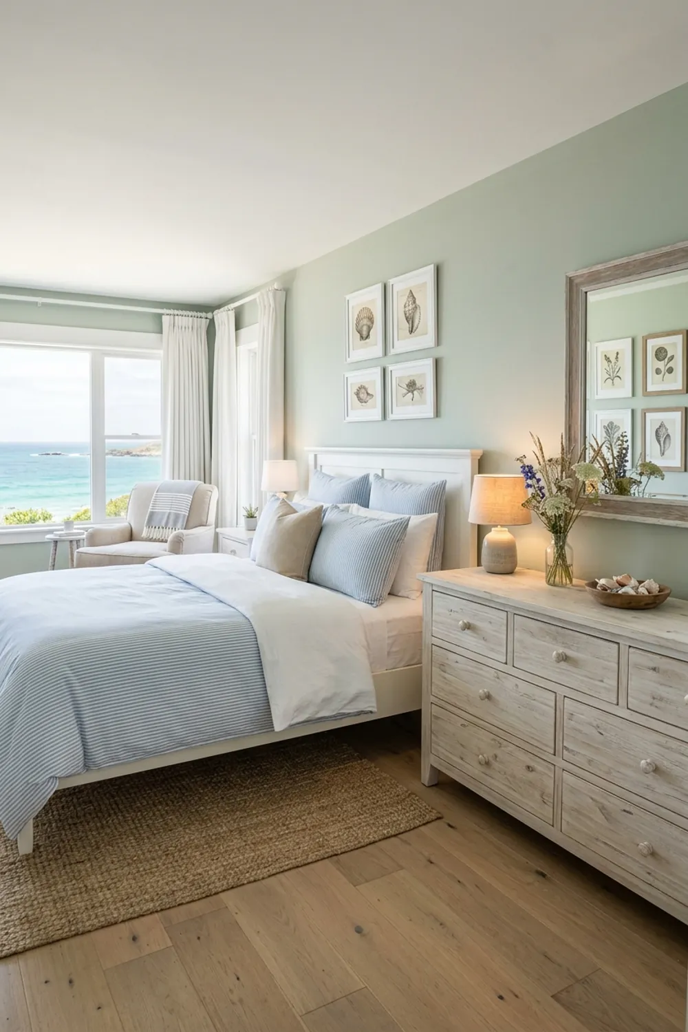 Coastal Sage and Light Blue