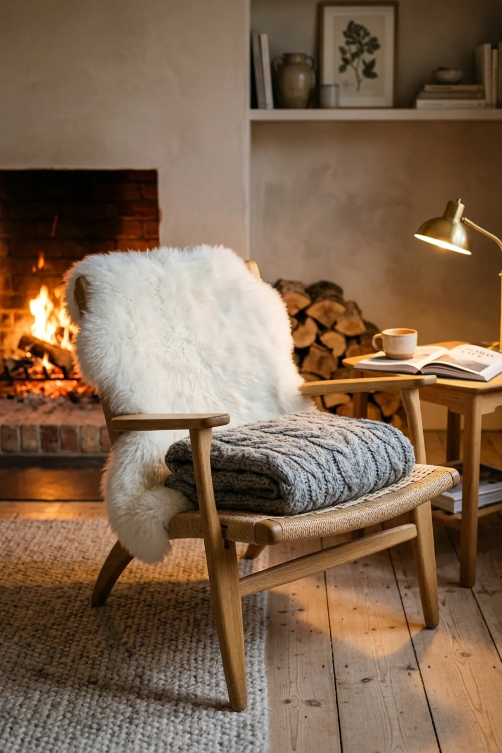 Cozy Knits and Sheepskin Throws