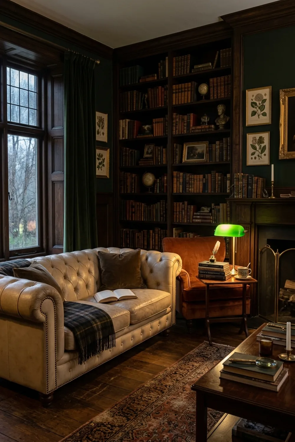 Dark Academia with Rust and Leather