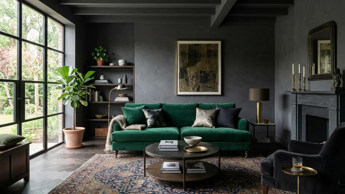 Dark & Moody Living Room Inspiration