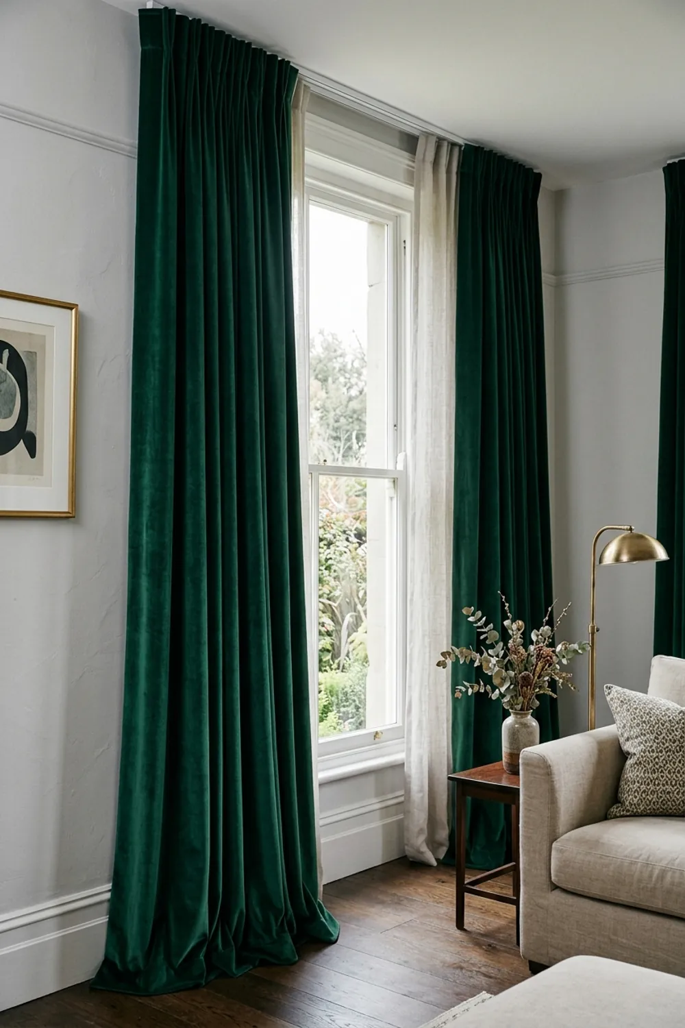 Dramatic Floor to Ceiling Curtains