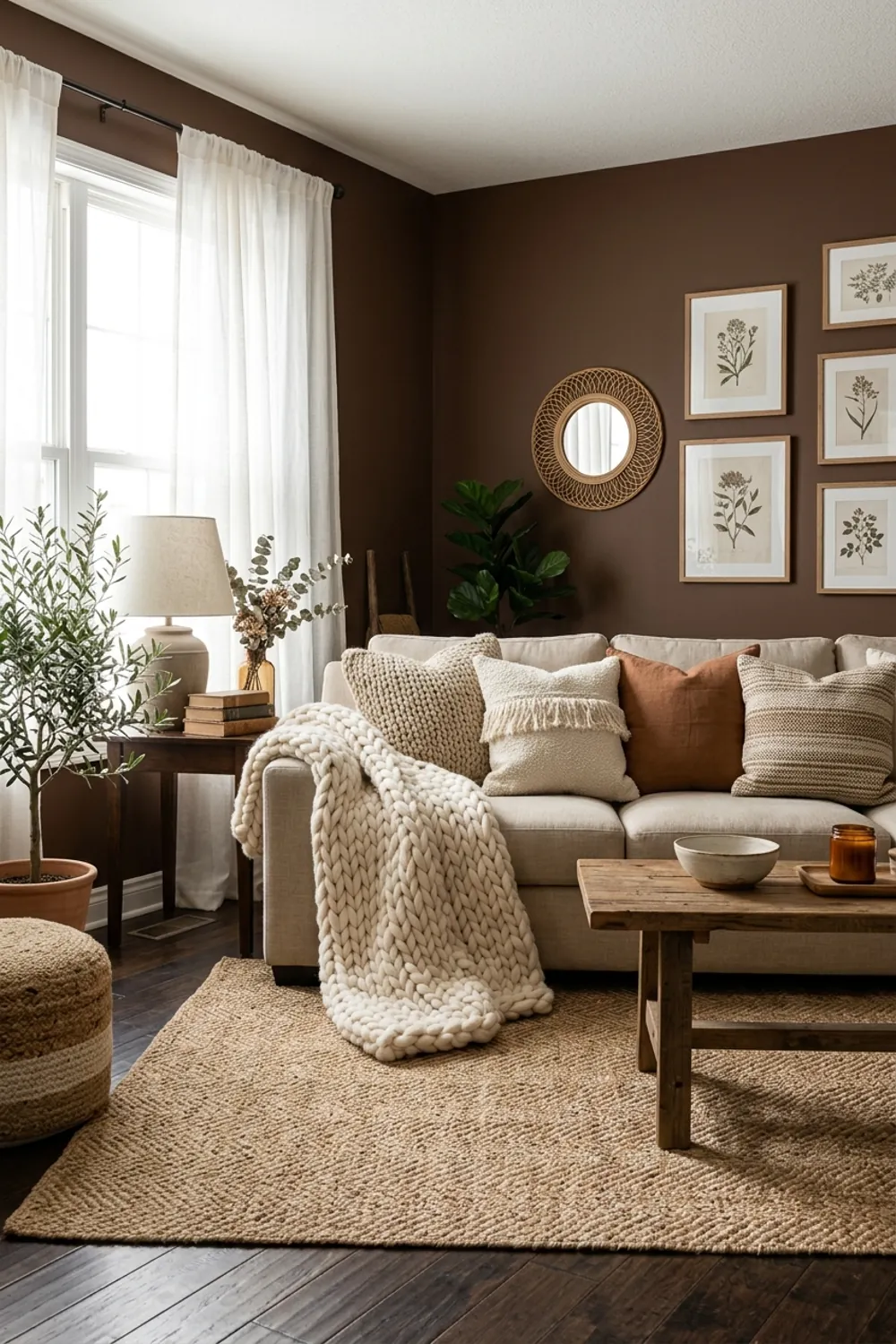 Earthy Brown and Natural Textures