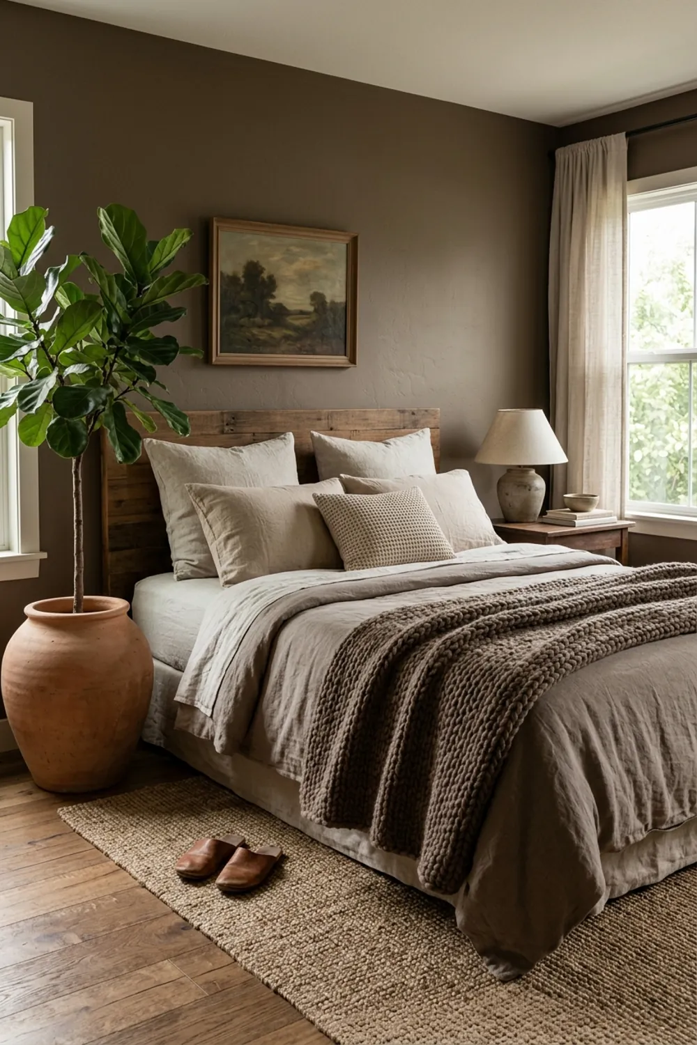 Earthy Tones and Natural Fibers