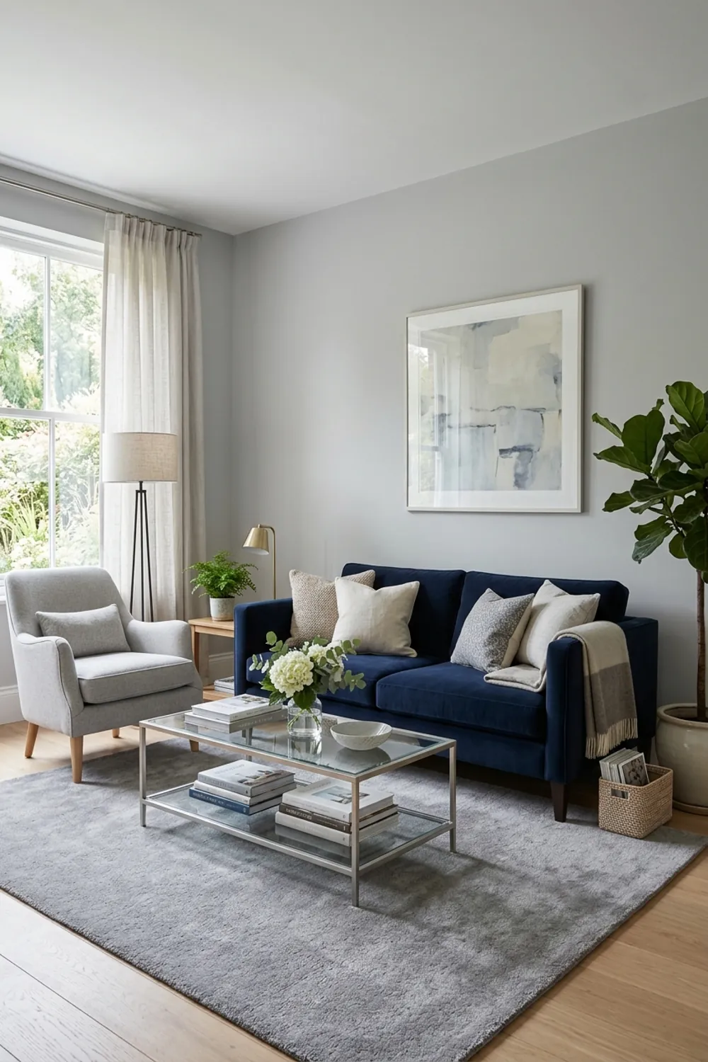 Elegant Navy and Classic Gray