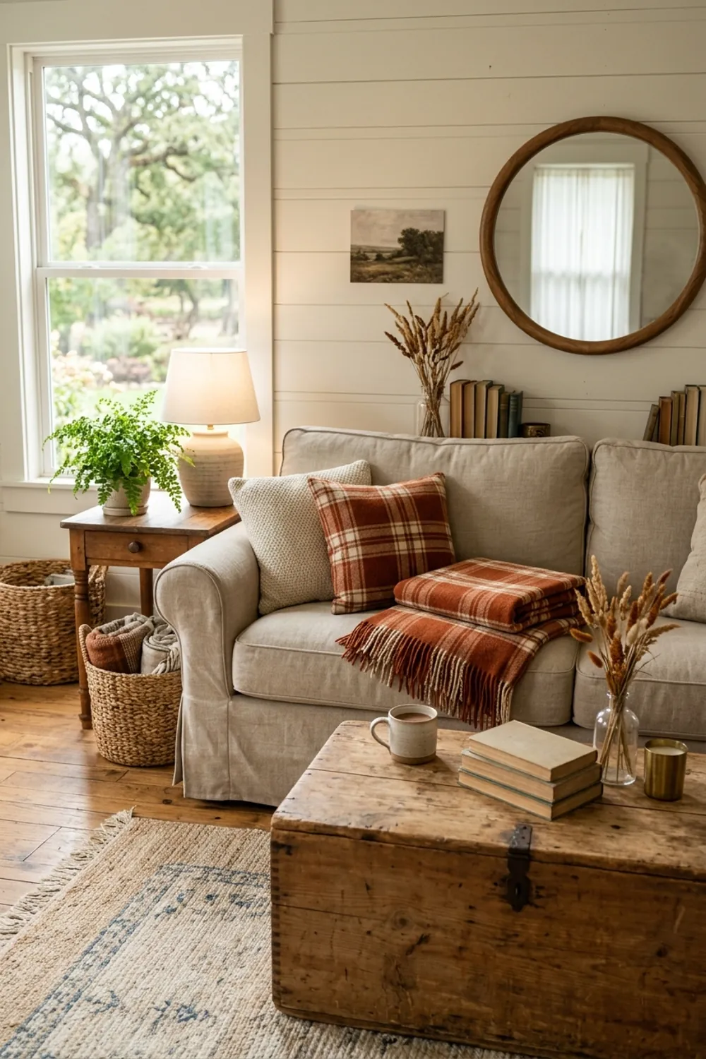 Farmhouse Plaid and Orange