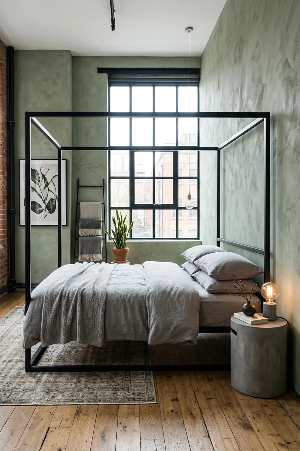 Industrial Sage with Black Metal