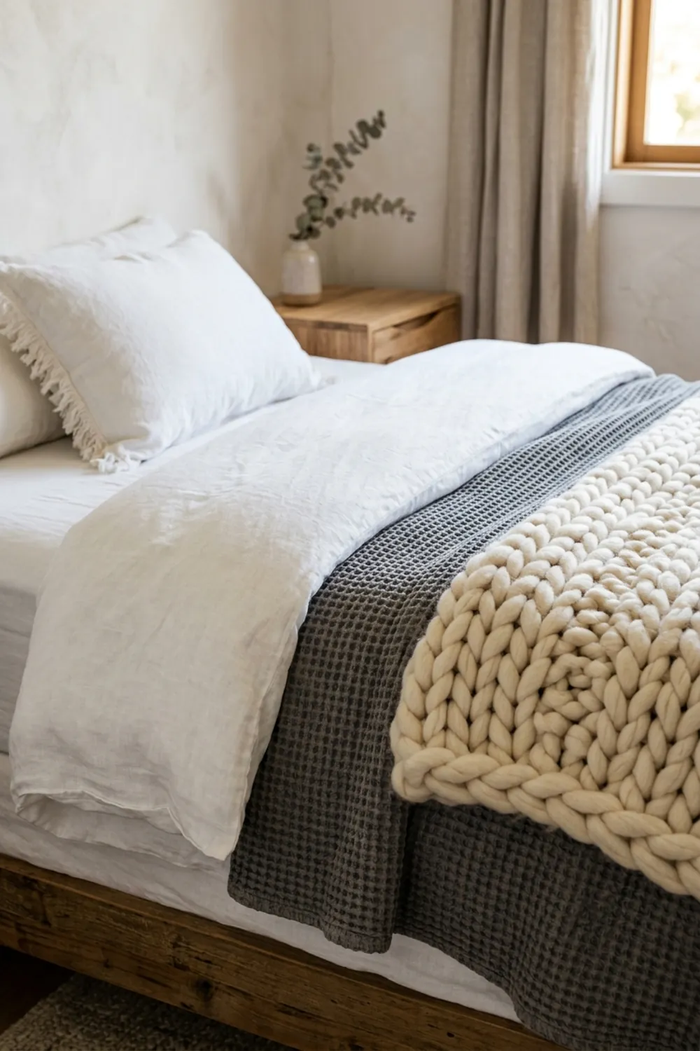 Layered Neutral Woven Textiles