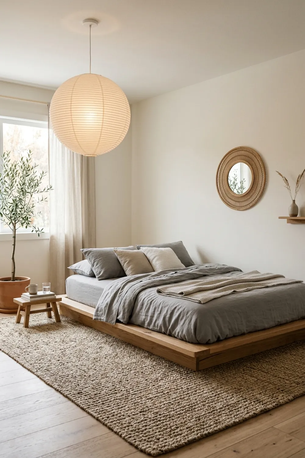 Low Profile Platform Bed Living