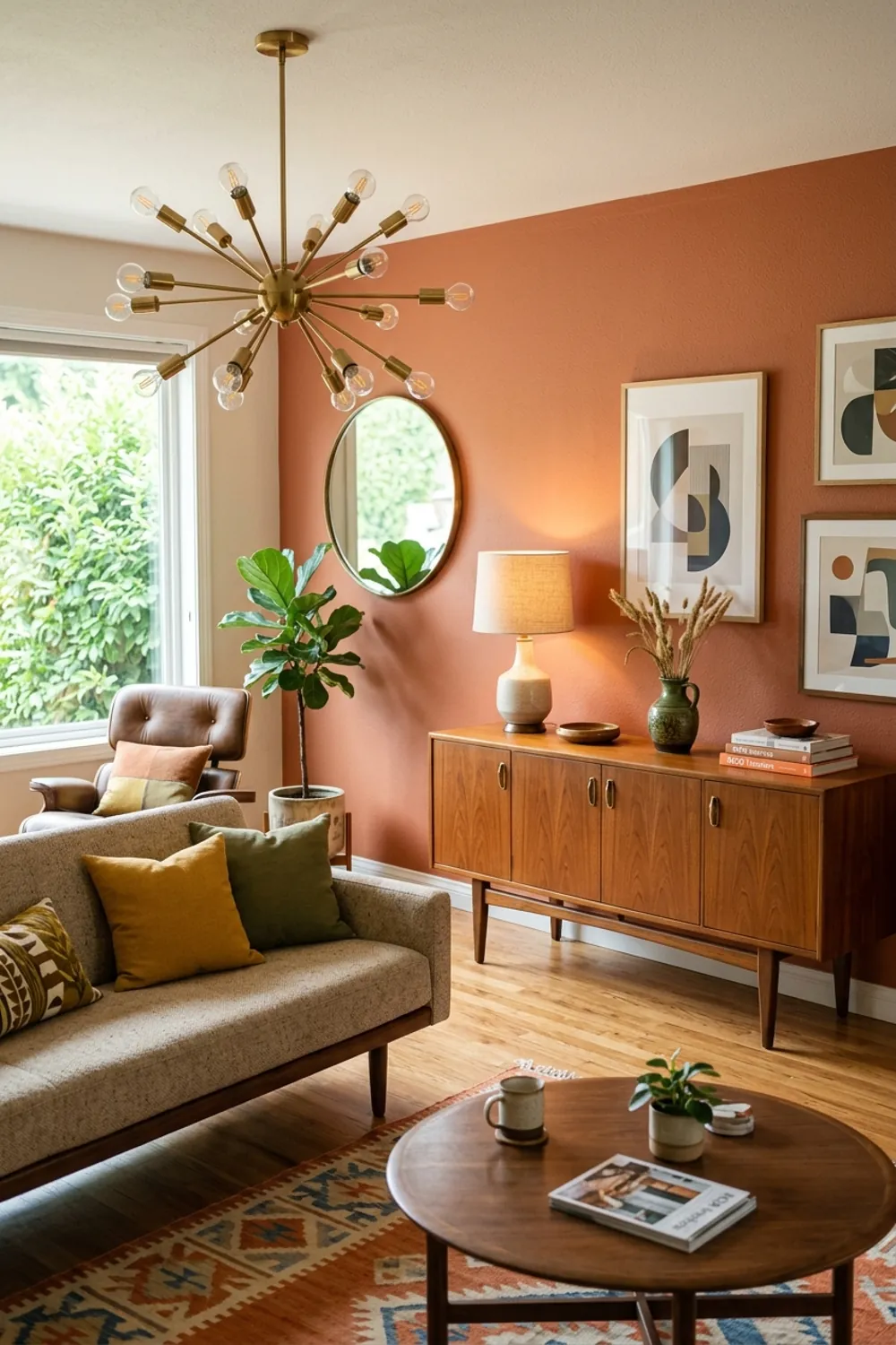 Mid Century Modern with Terracotta