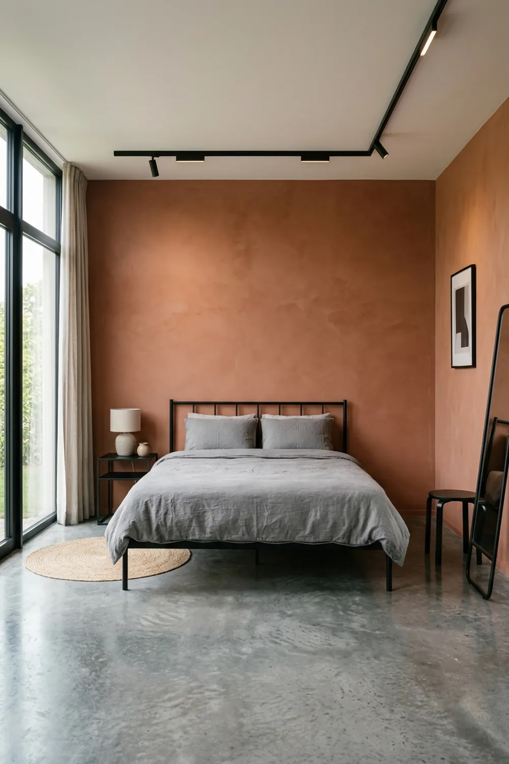 Minimalist Terracotta and Concrete
