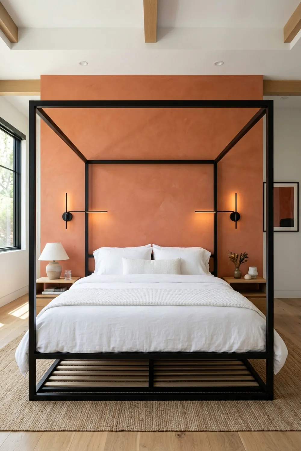 Modern Terracotta with Black Metal