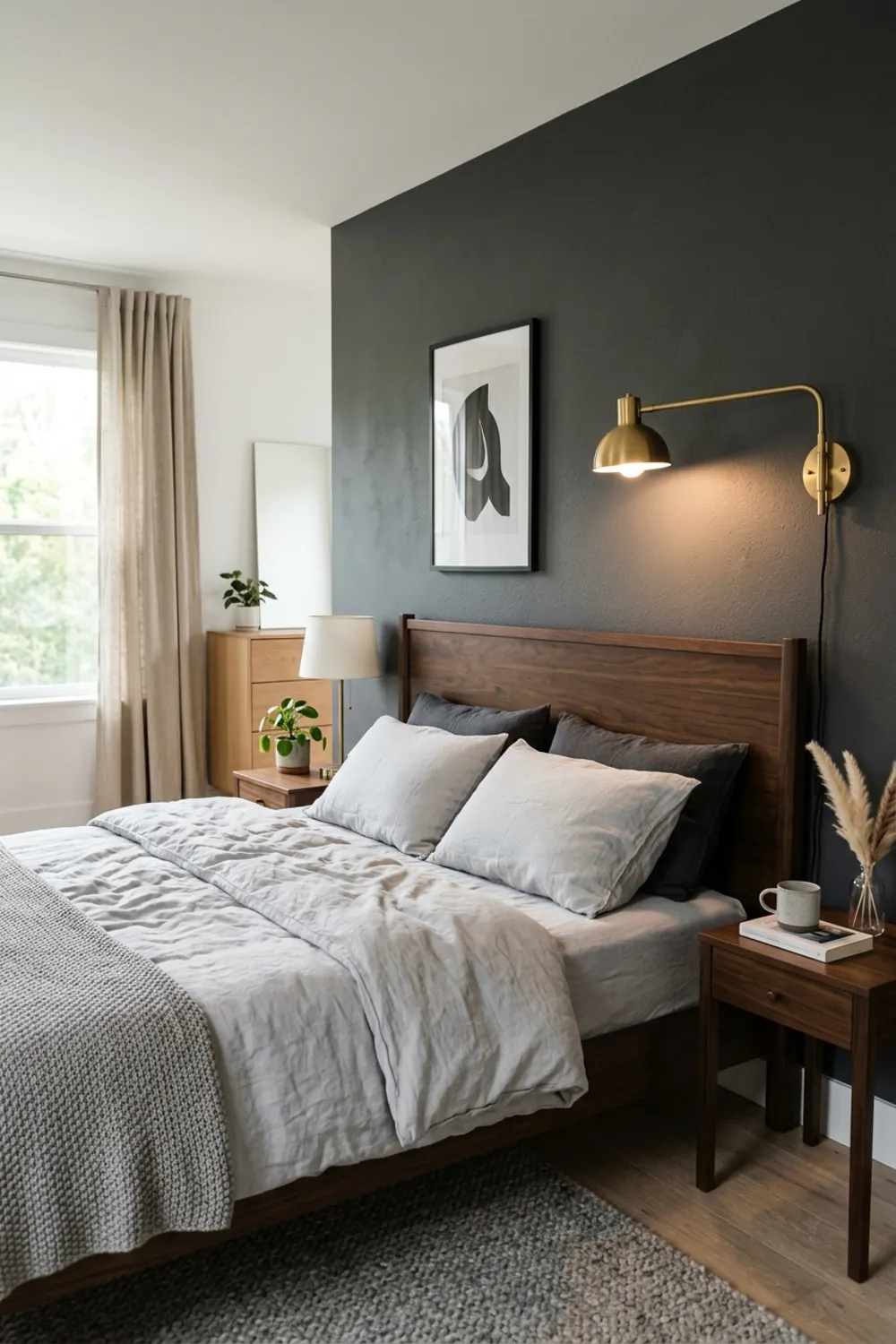 Moody Charcoal and Dark Wood