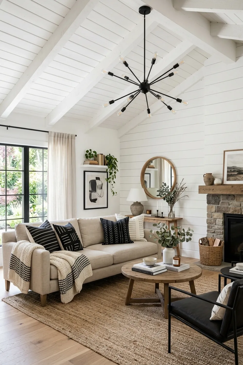 Neutral Palette with Black Accents
