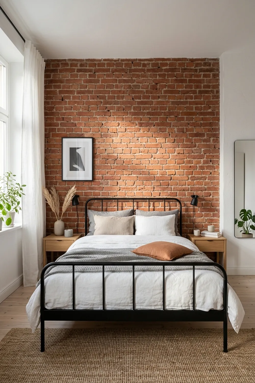 Rustic Exposed Brick Accent