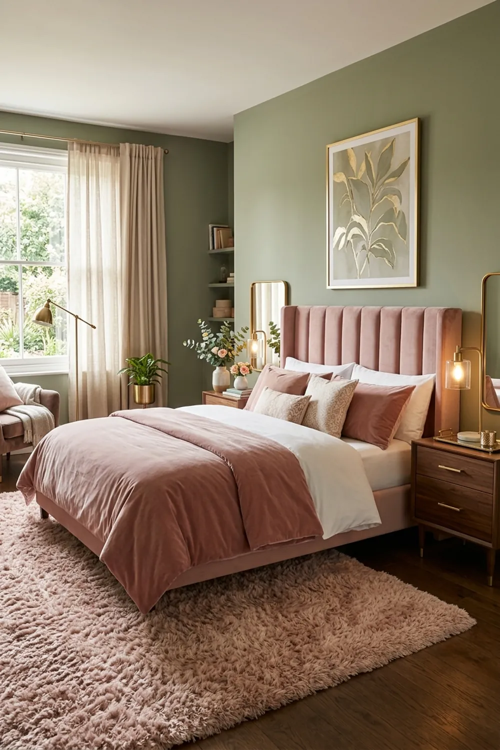 Sage Green and Blush Pink
