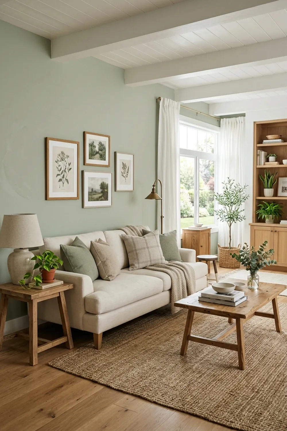 Sage Green and Cream Palette