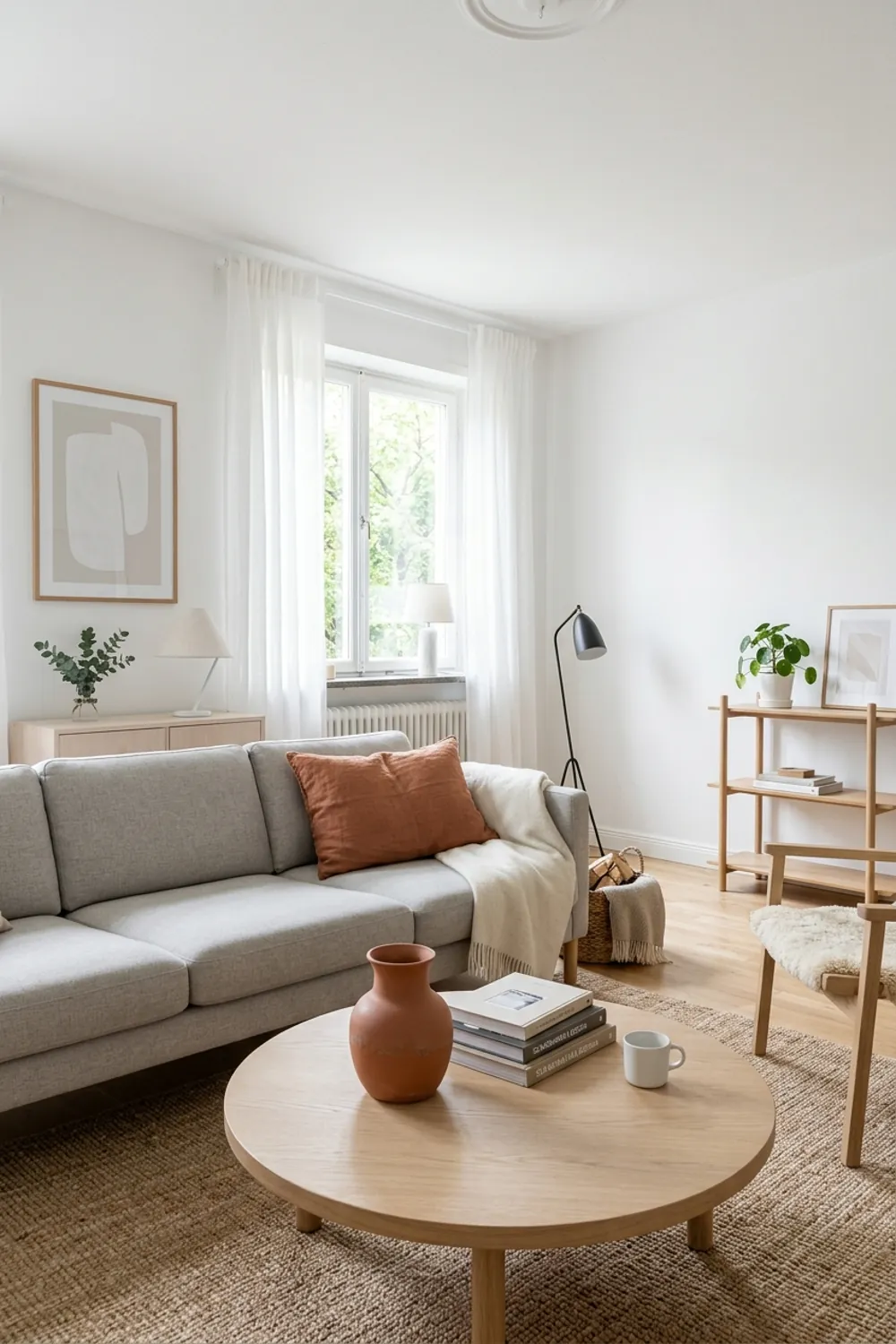 Scandinavian Simplicity with Terracotta Pops