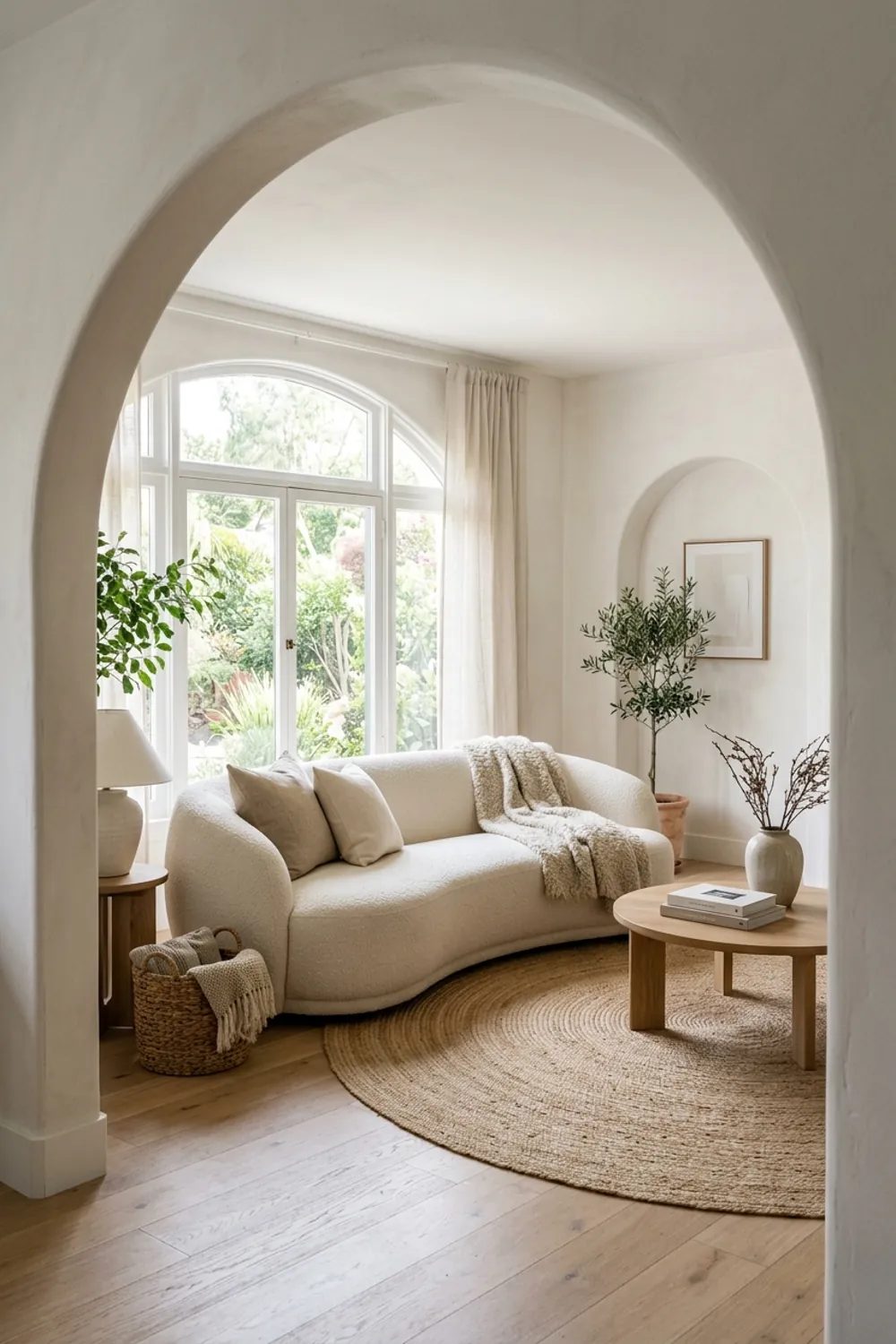 Sculptural Forms and Soft Arches