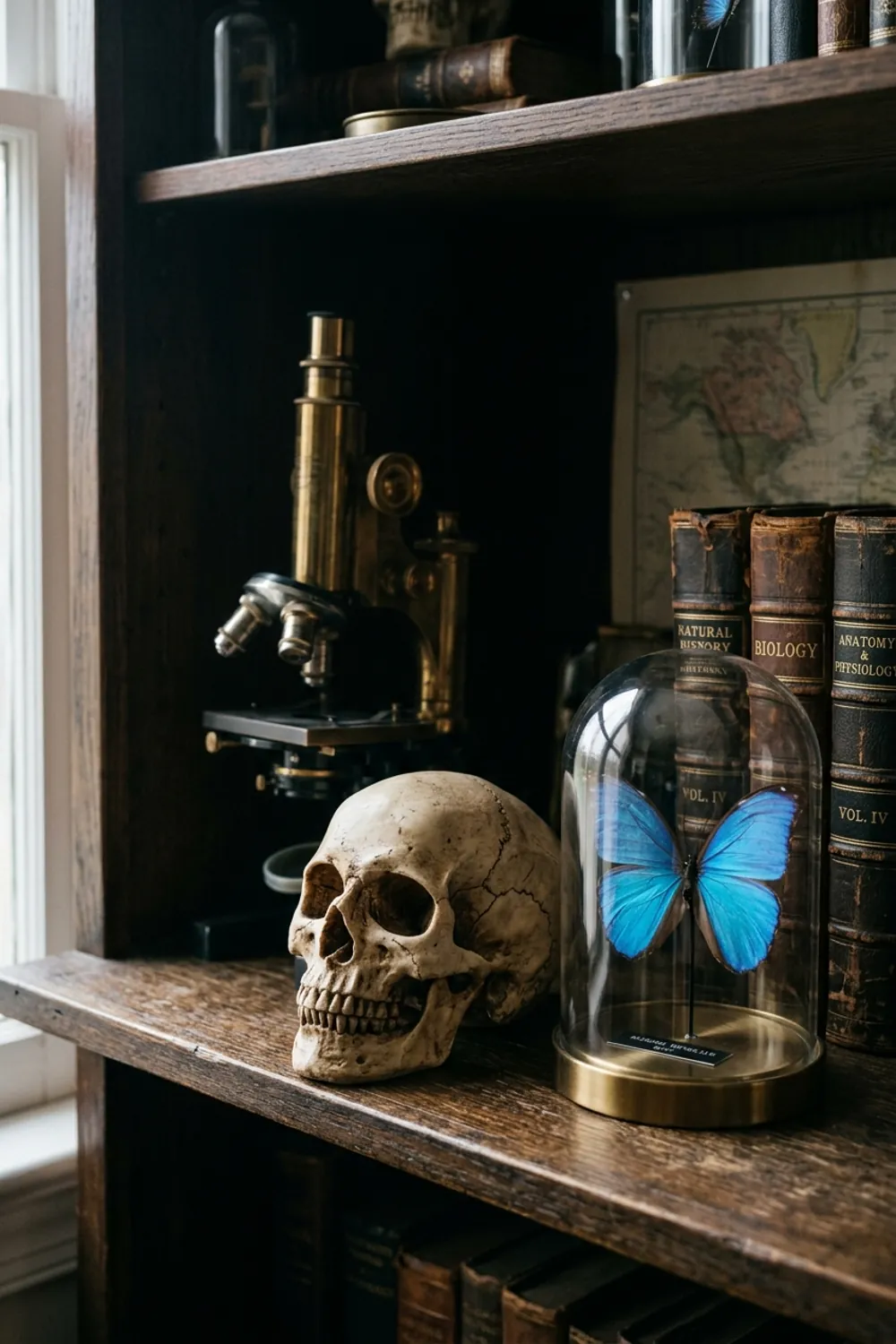Skull and Scientific Curiosities