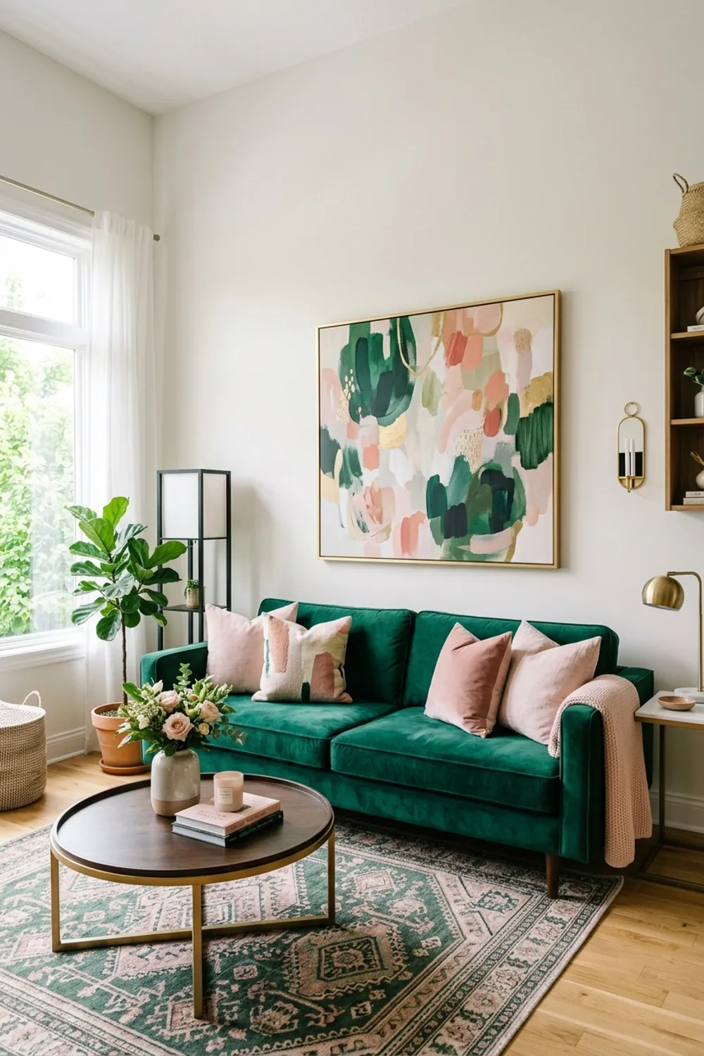 Soft Contrast with Blush Pink