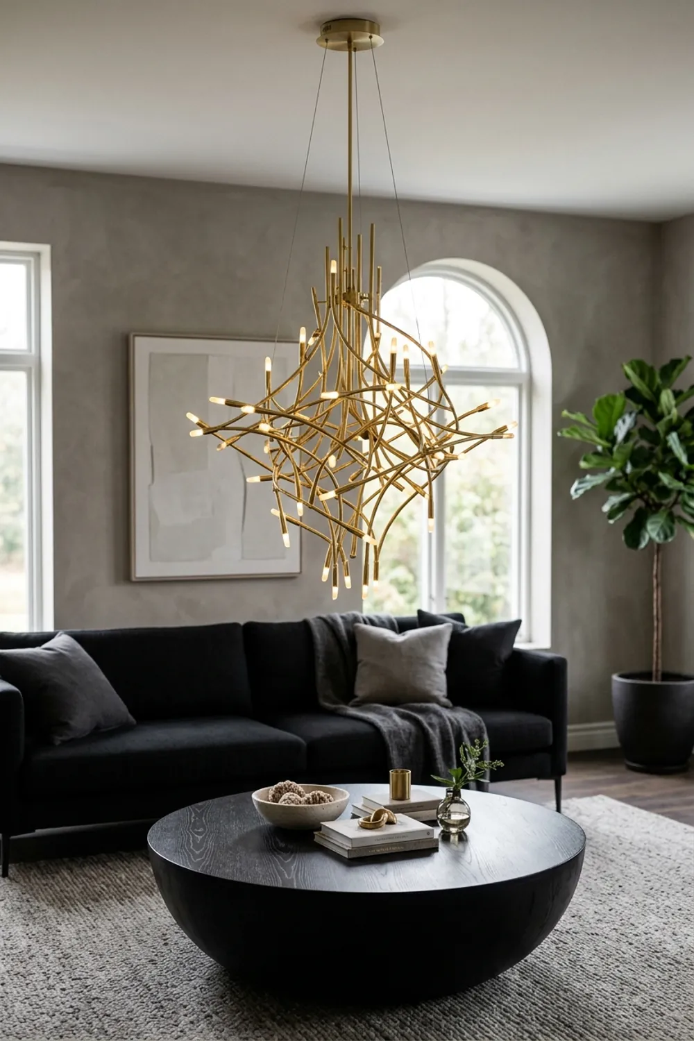 Statement Gold Lighting Fixture