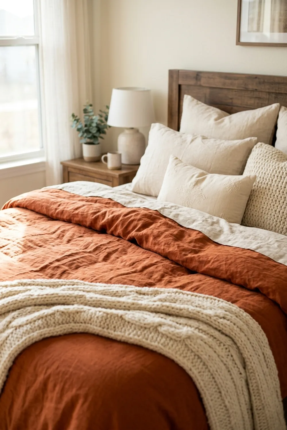Terracotta and Cream Linen Layers