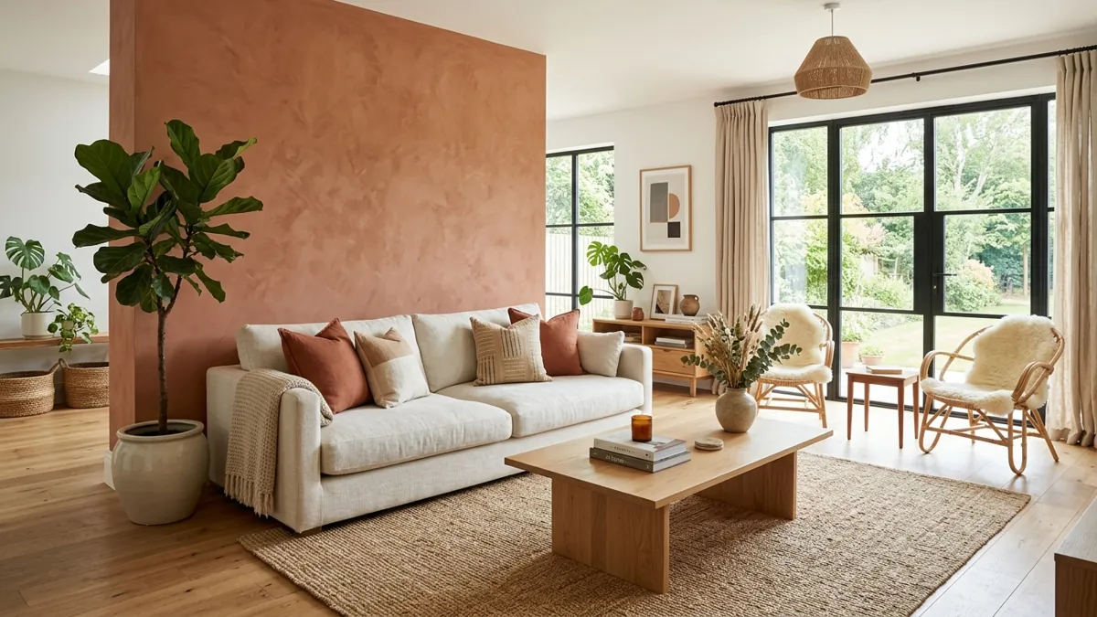 Warm Terracotta Living Room Ideas