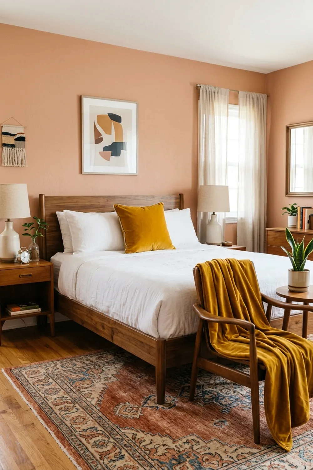 Terracotta with a Mustard Yellow Pop