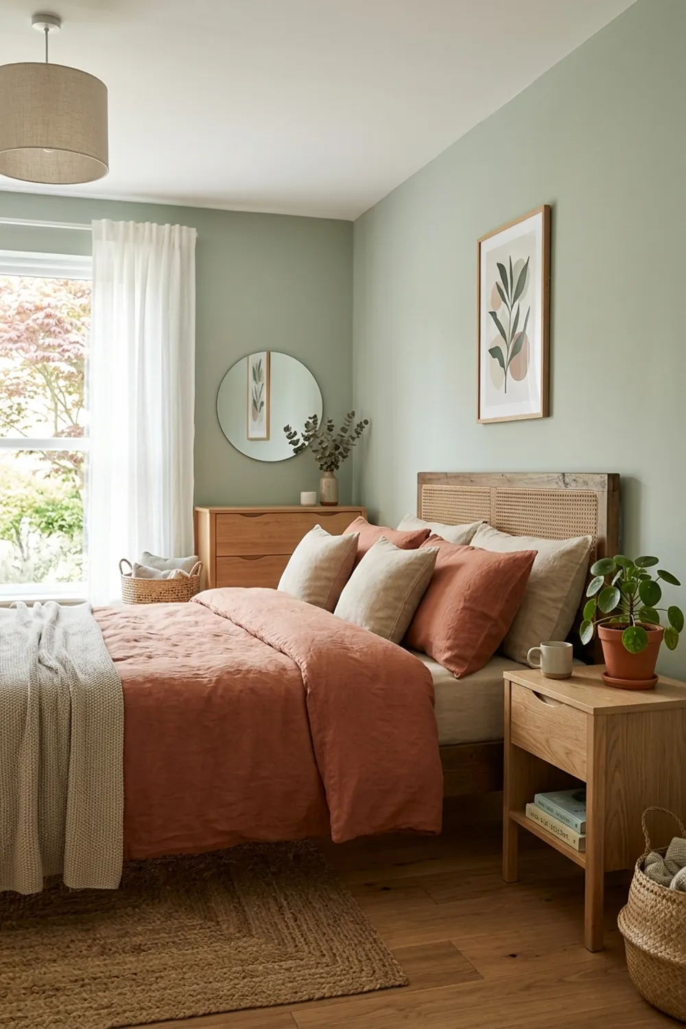 Terracotta with Calming Sage Green