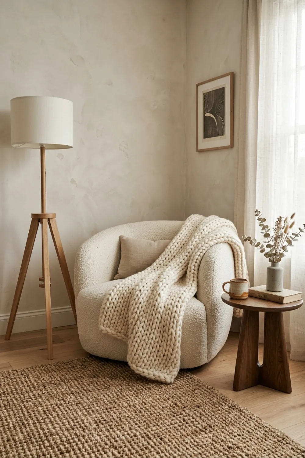Textural Layers with Bouclé and Wool