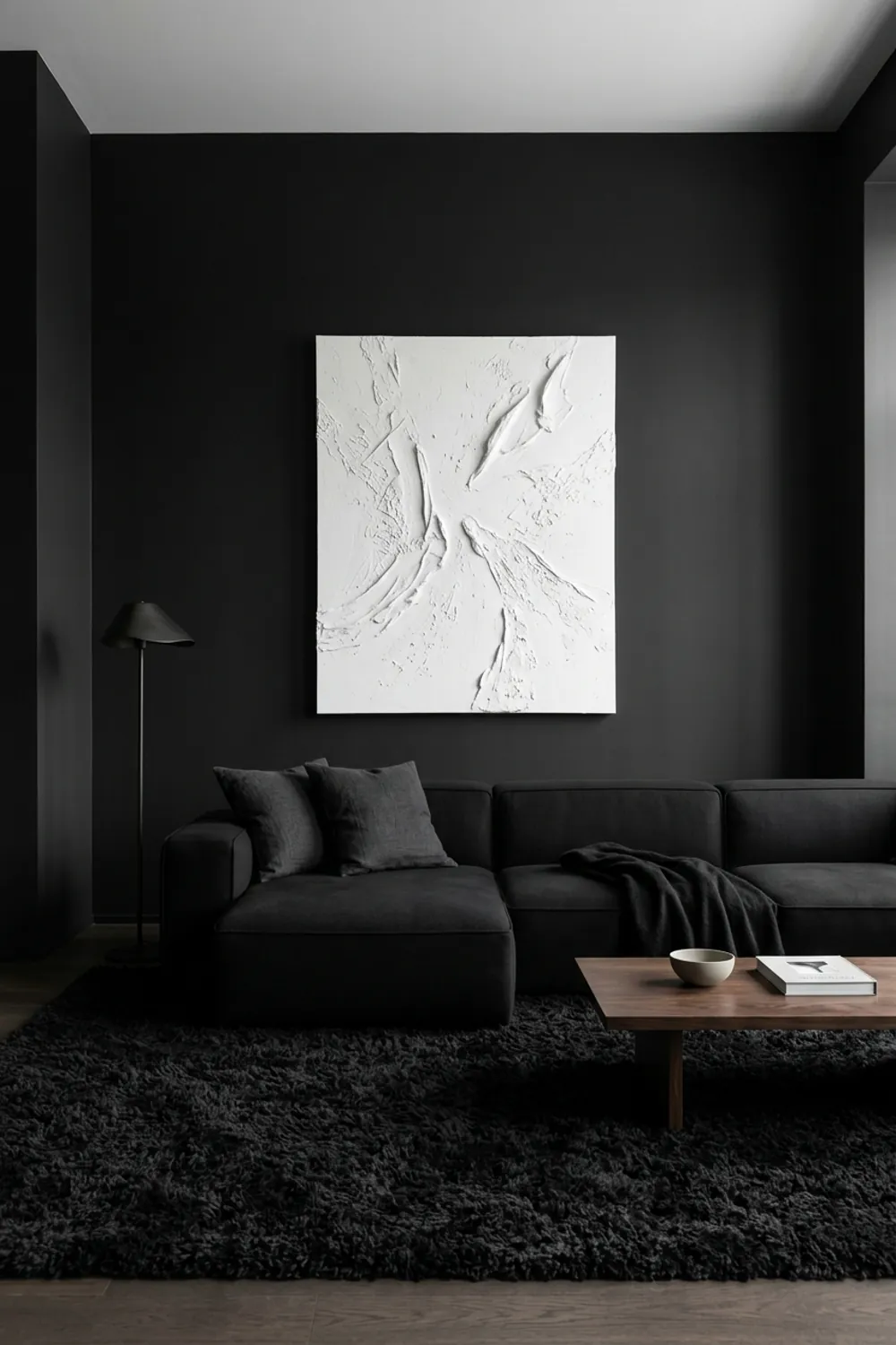 Textured Black on Black Design