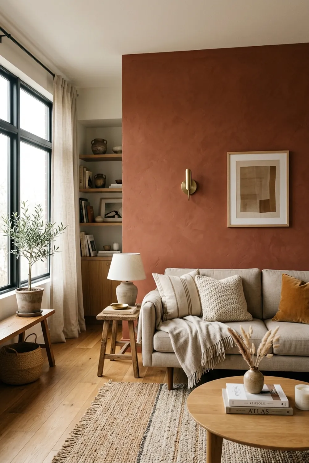 The Bold Terracotta Accent Wall