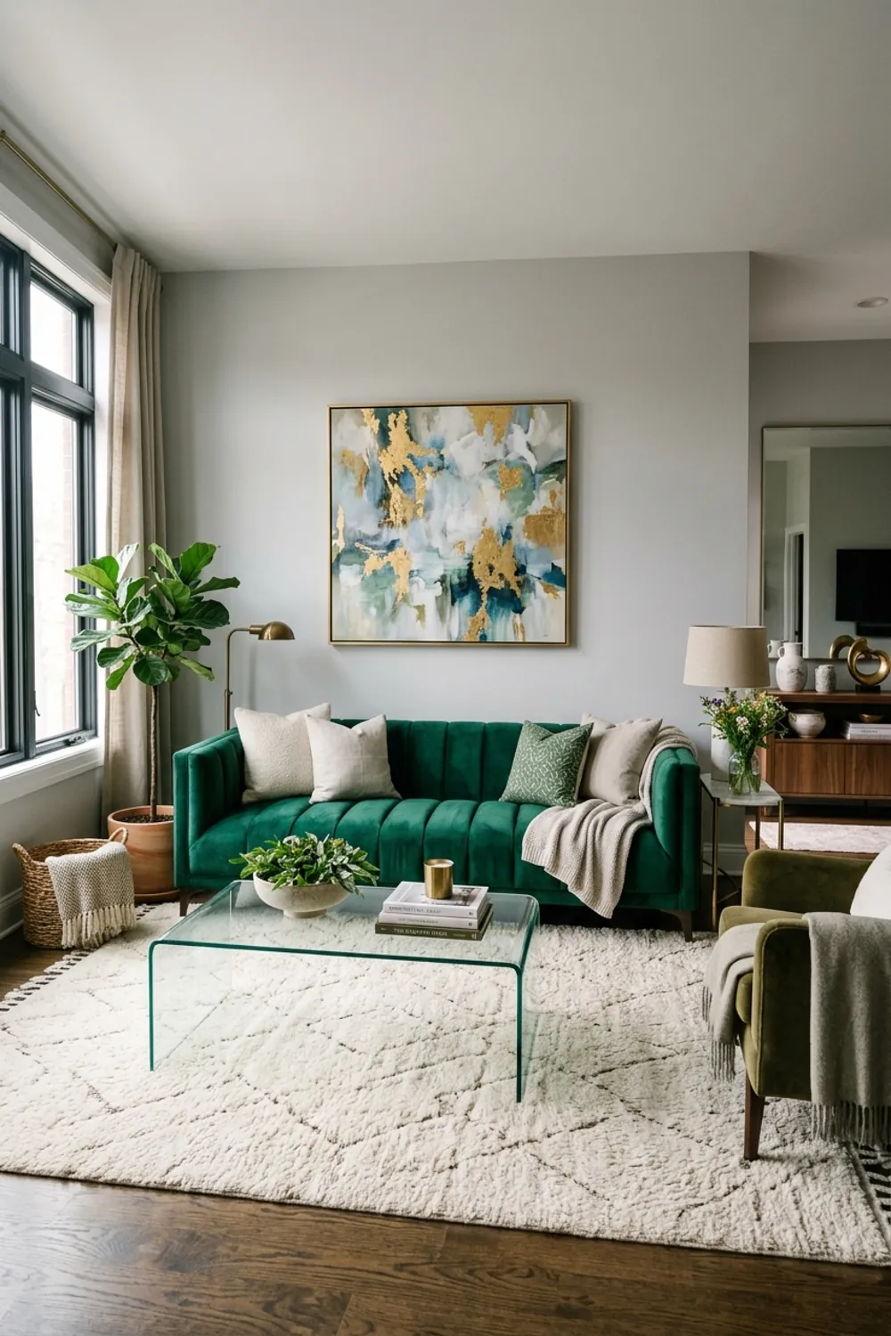 The Plush Velvet Statement Sofa