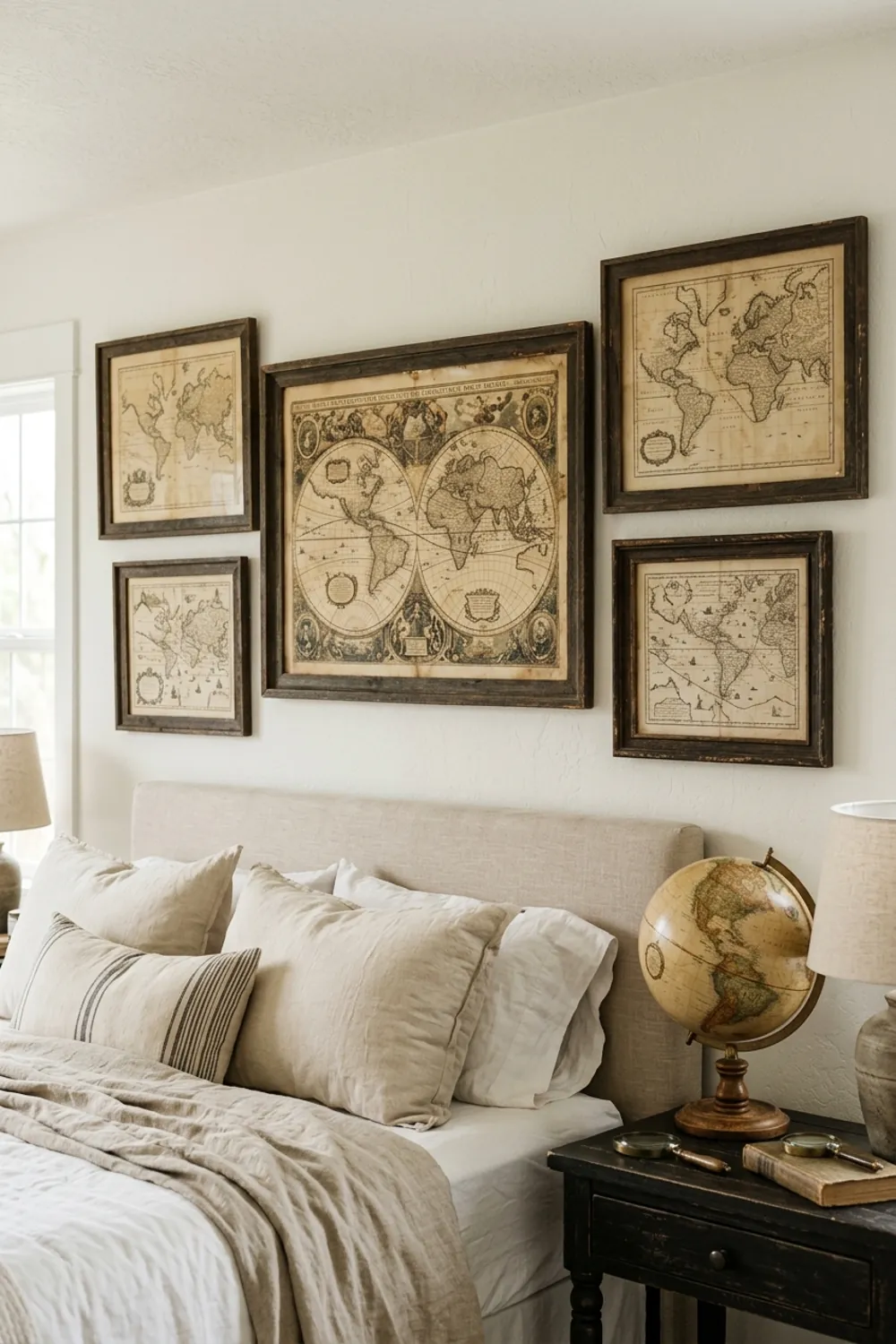 Vintage Maps and Globe Collection