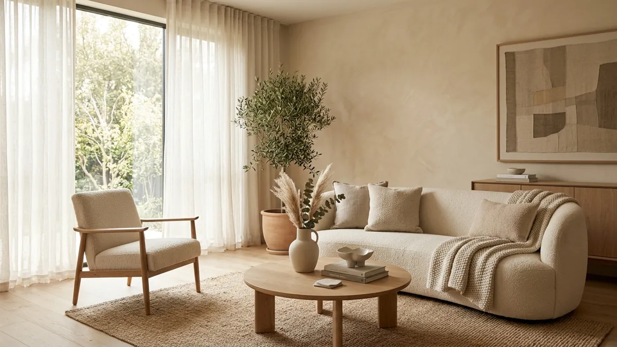 Warm Minimalist Living Room Ideas